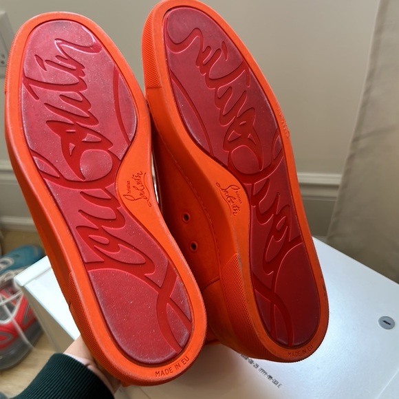 Christian Louboutin Junior High Top Orange - Picture 2 of 4